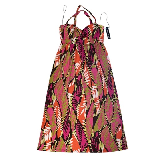 NWT Madison Leigh Tropical Maxi Dress Women’s Retro-Style Sleeveless ~ Sz 16 - Picture 3 of 7